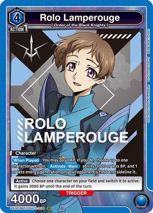 Rolo Lamperouge (016) (UEX03BT/CGH-2-016) - UEX03BT CODE GEASS Lelouch of the Rebellion Vol2 Foil