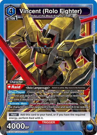 Vincent (Rolo Fighter) (UEX03BT/CGH-2-026) - UEX03BT CODE GEASS Lelouch of the Rebellion Vol2 Foil