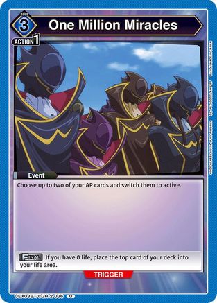 One Million Miracles (UEX03BT/CGH-2-036) - UEX03BT CODE GEASS Lelouch of the Rebellion Vol2