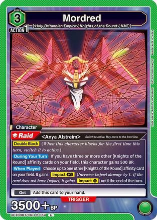 Mordred (UEX03BT/CGH-2-059) - UEX03BT CODE GEASS Lelouch of the Rebellion Vol2