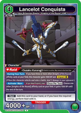 Lancelot Conquista (UEX03BT/CGH-2-060) - UEX03BT CODE GEASS Lelouch of the Rebellion Vol2 Foil
