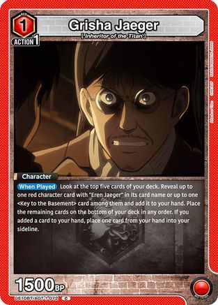 Grisha Jaeger (UE10BT/AOT-1-072) - UE10BT Attack on Titan