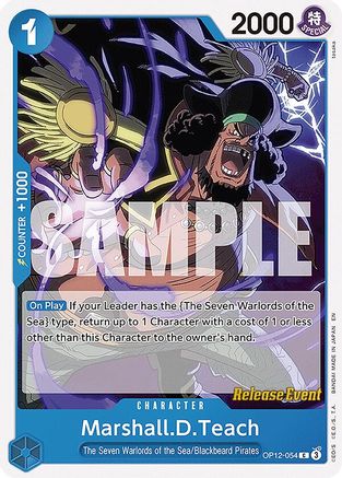Marshall.D.Teach (OP12-054) - Legacy of the Master Release Event Cards