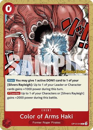Color of Arms Haki (OP12-019) - Legacy of the Master Release Event Cards