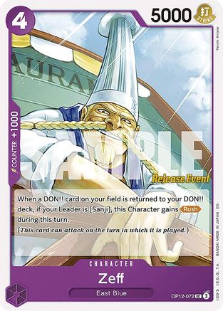 Zeff (OP12-072) - Legacy of the Master Release Event Cards