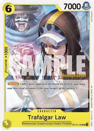 Trafalgar Law (106) (OP12-106) - Legacy of the Master Release Event Cards