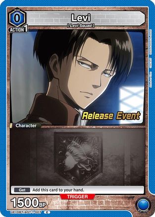 Levi (007) (UE10BT/AOT-1-007) - UE10BT Attack on Titan Release Event Cards