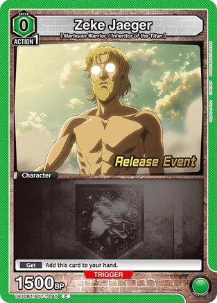 Zeke Jaeger (045) (UE10BT/AOT-1-045) - UE10BT Attack on Titan Release Event Cards