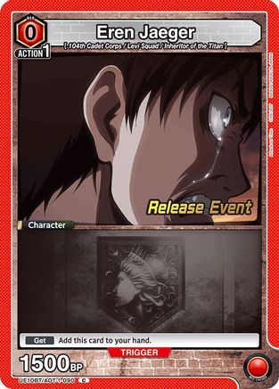 Eren Jaeger (090) (UE10BT/AOT-1-090) - UE10BT Attack on Titan Release Event Cards