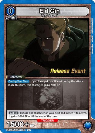 Eld Gin (UE10BT/AOT-1-004) - UE10BT Attack on Titan Release Event Cards