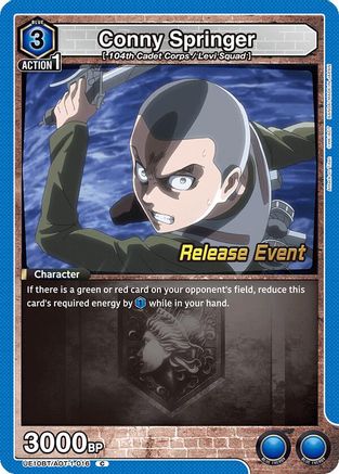 Conny Springer (016) (UE10BT/AOT-1-016) - UE10BT Attack on Titan Release Event Cards