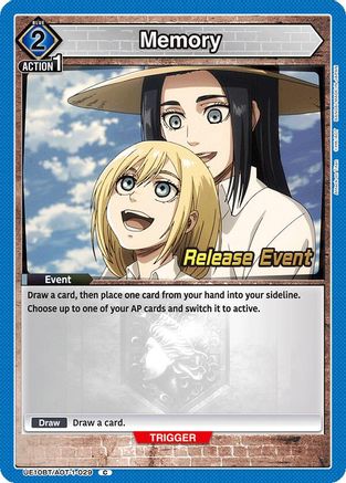 Memory (UE10BT/AOT-1-029) - UE10BT Attack on Titan Release Event Cards