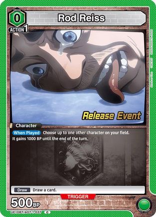 Rod Reiss (UE10BT/AOT-1-037) - UE10BT Attack on Titan Release Event Cards