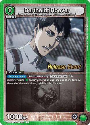 Bertholdt Hoover (054) (UE10BT/AOT-1-054) - UE10BT Attack on Titan Release Event Cards