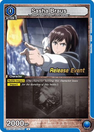 Sasha Braus (017) (UE10BT/AOT-1-017) - UE10BT Attack on Titan Release Event Cards