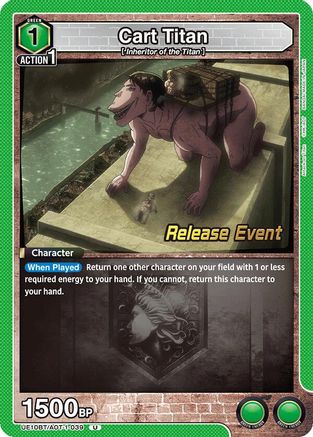 Cart Titan (UE10BT/AOT-1-039) - UE10BT Attack on Titan Release Event Cards