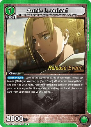 Annie Leonhart (051) (UE10BT/AOT-1-051) - UE10BT Attack on Titan Release Event Cards