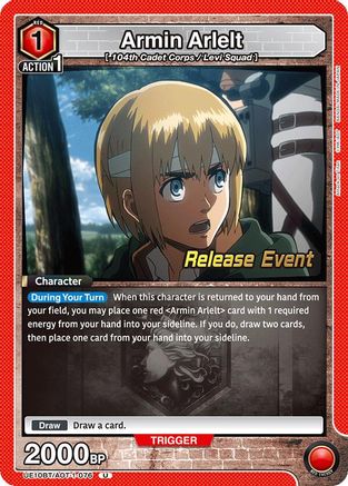 Armin Arlelt (076) (UE10BT/AOT-1-076) - UE10BT Attack on Titan Release Event Cards