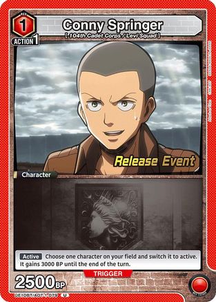 Conny Springer (079) (UE10BT/AOT-1-079) - UE10BT Attack on Titan Release Event Cards