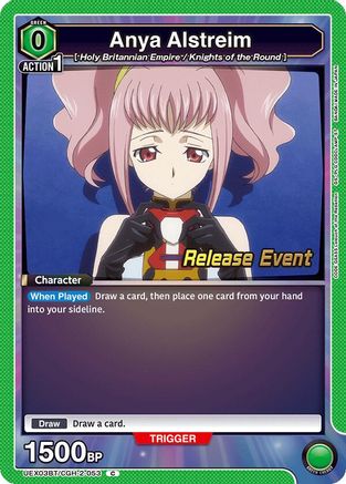 Anya Alstreim (053) (UEX03BT/CGH-2-053) - UEX03BT CODE GEASS Lelouch of the Rebellion Vol2 Release Event Cards