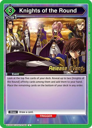 Knights of the Round (UEX03BT/CGH-2-061) - UEX03BT CODE GEASS Lelouch of the Rebellion Vol2 Release Event Cards