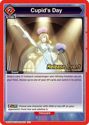 Cupid's Day (UEX03BT/CGH-2-073) - UEX03BT CODE GEASS Lelouch of the Rebellion Vol2 Release Event Cards