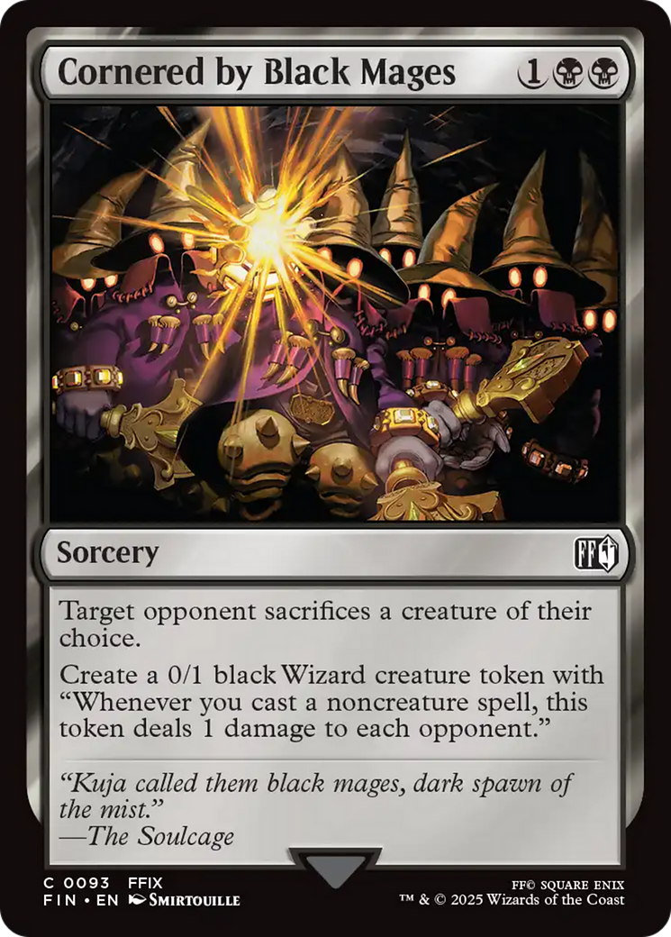 Cornered by Black Mages (FIN-093) - FINAL FANTASY Foil