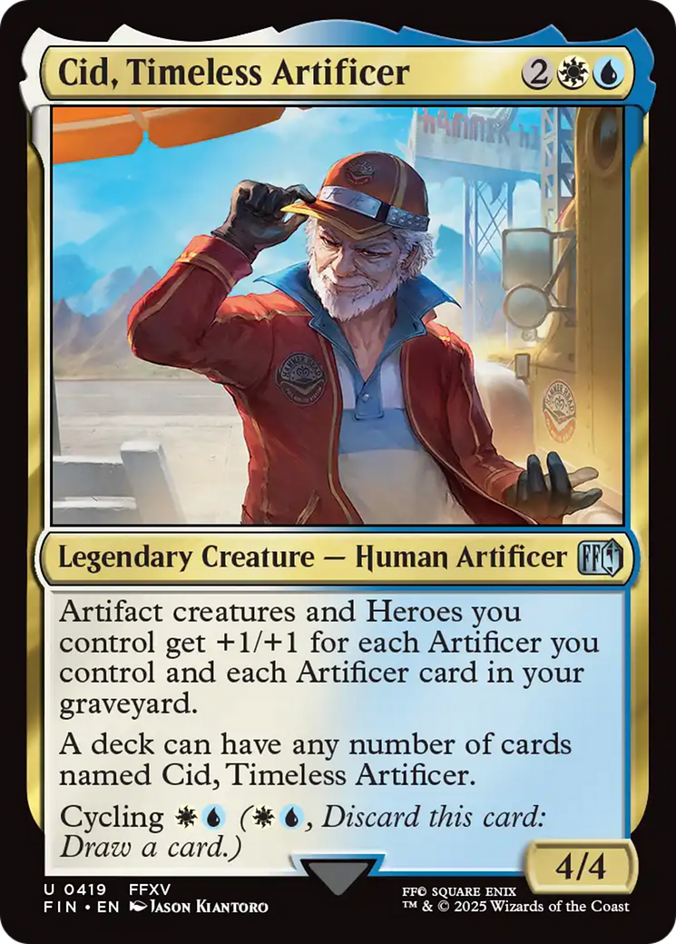 Cid, Timeless Artificer (0419) (FIN-419) - FINAL FANTASY Foil