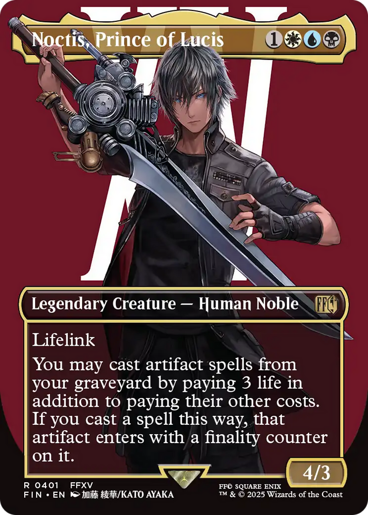 Noctis, Prince of Lucis (Borderless) (FIN-401) - FINAL FANTASY (Borderless) Foil
