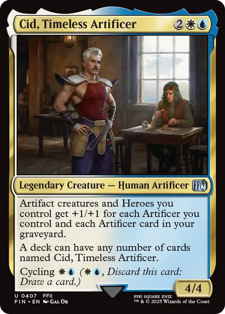 Cid, Timeless Artificer (0407) (FIN-407) - FINAL FANTASY Foil