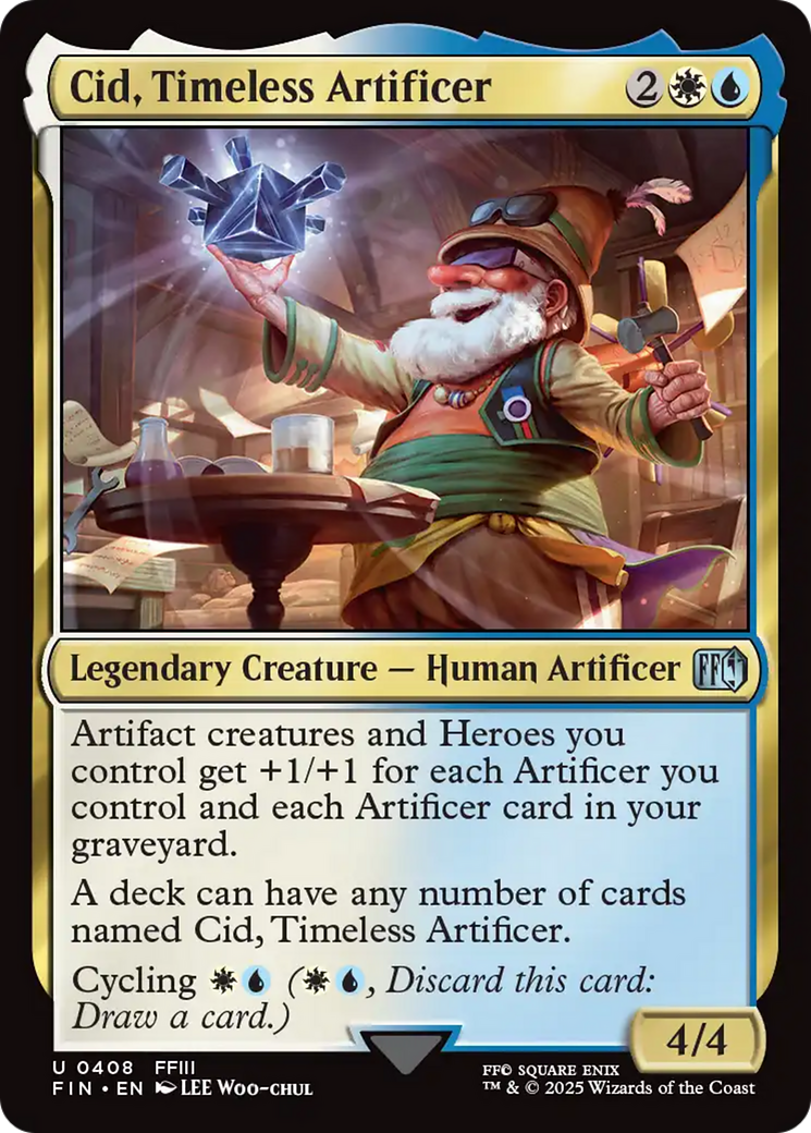Cid, Timeless Artificer (0408) (FIN-408) - FINAL FANTASY Foil