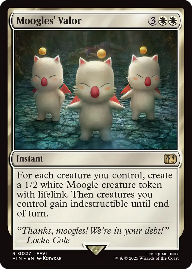 Moogles' Valor (FIN-027) - FINAL FANTASY