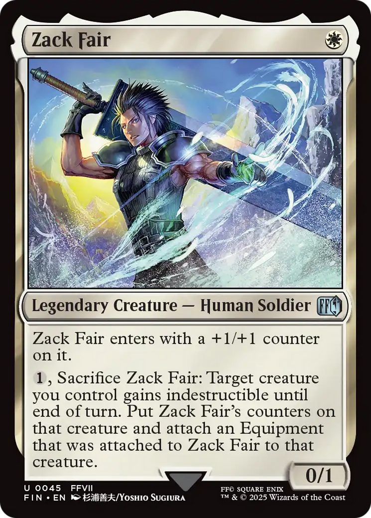 Zack Fair (FIN-045) - FINAL FANTASY Foil