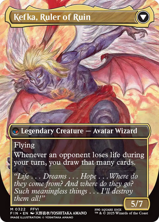 Kefka, Court Mage (Borderless) (0322) (FIN-322) - FINAL FANTASY (Borderless) Foil