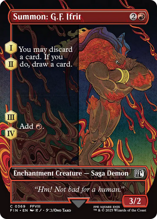 Summon: G.F. Ifrit (FIN-369) - FINAL FANTASY: (enchantment) (Borderless)