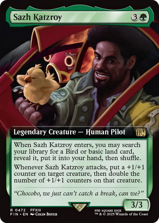 Sazh Katzroy (FIN-472) - FINAL FANTASY: (Extended Art) Foil