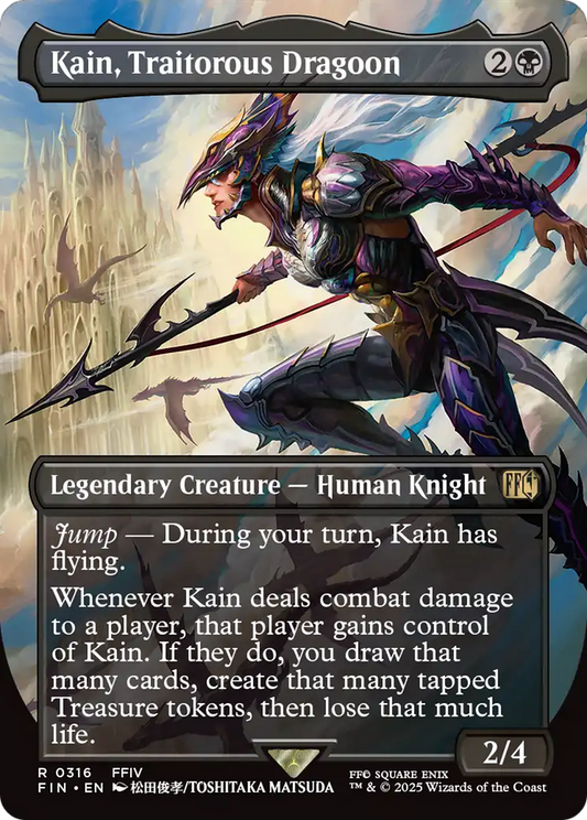 Kain, Traitorous Dragoon (FIN-316) - FINAL FANTASY (Borderless) Foil