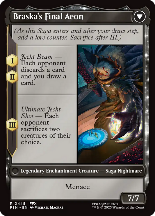 Jecht, Reluctant Guardian // Braska's Final Aeon (FIN-448) - FINAL FANTASY: (enchantment, Extended Art) Foil