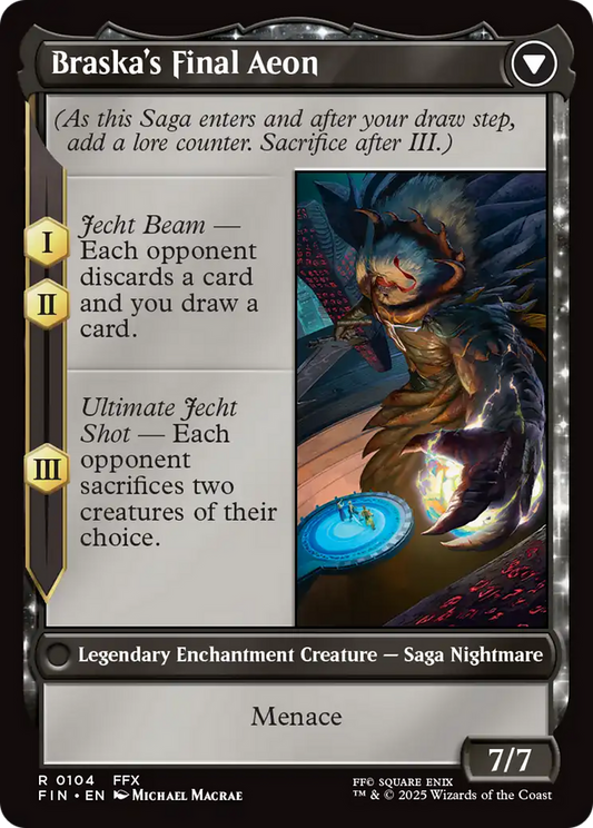 Jecht, Reluctant Guardian // Braska's Final Aeon (FIN-104) - FINAL FANTASY: (enchantment) Foil