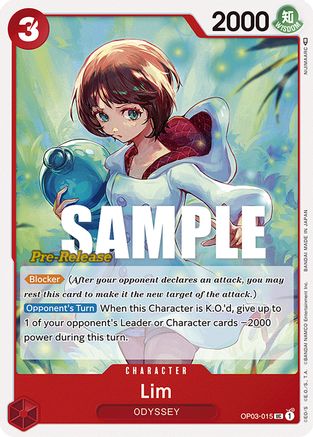 Lim (OP03-015) - Pillars of Strength Pre-Release Cards