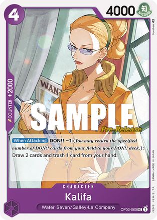 Kalifa (OP03-060) - Pillars of Strength Pre-Release Cards