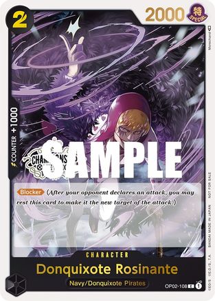 Donquixote Rosinante (Store Championship Participation Pack) (OP02-108) - One Piece Promotion Cards Foil