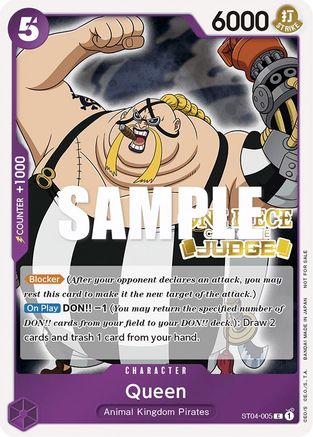 Queen (Judge Pack Vol. 2) (ST04-005) - One Piece Promotion Cards Foil