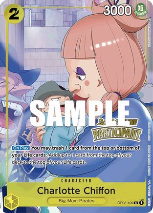 Charlotte Chiffon (Offline Regional 2023) [Participant] (OP03-109) - One Piece Promotion Cards Foil