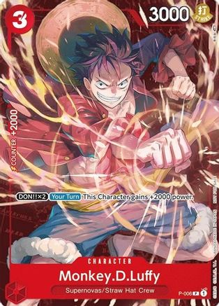 Monkey.D.Luffy - P-006 (Retail Promo) (P-006) - One Piece Promotion Cards