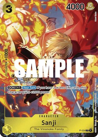 Sanji (CS 2023 Event Pack) (P-034) - One Piece Promotion Cards Foil