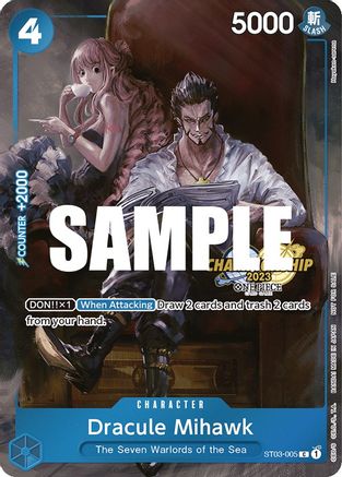 Dracule Mihawk (CS 2023 Celebration Pack) (ST03-005) - One Piece Promotion Cards Foil