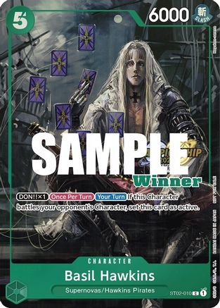 Basil Hawkins (CS 2023 Top Players Pack) [Winner] (ST02-010) - One Piece Promotion Cards Foil