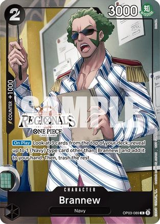 Brannew (Offline Regional 2024) [Participant] (OP03-089) - One Piece Promotion Cards Foil