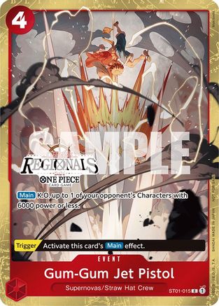 Gum-Gum Jet Pistol (Offline Regional 2024) [Participant] (ST01-015) - One Piece Promotion Cards Foil
